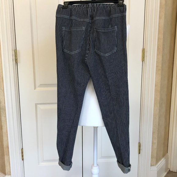 Altar'd State Blue and White Stripe Leggings - Picture 3 of 6